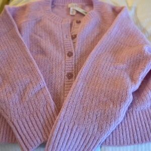 PINK Victoria's Secret Hushed Lilac Cardigan - L